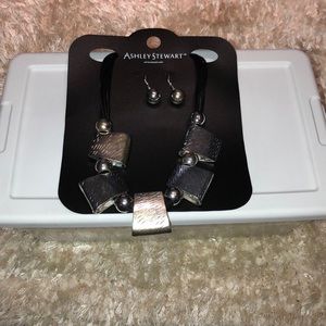 Necklace and earrings